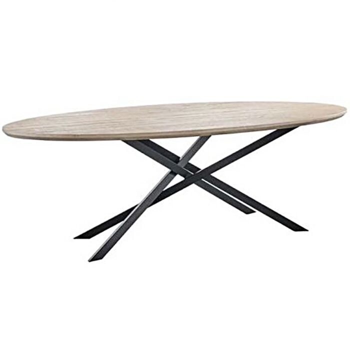 Eettafel Podavi ovaal eikenhout 240x120cm