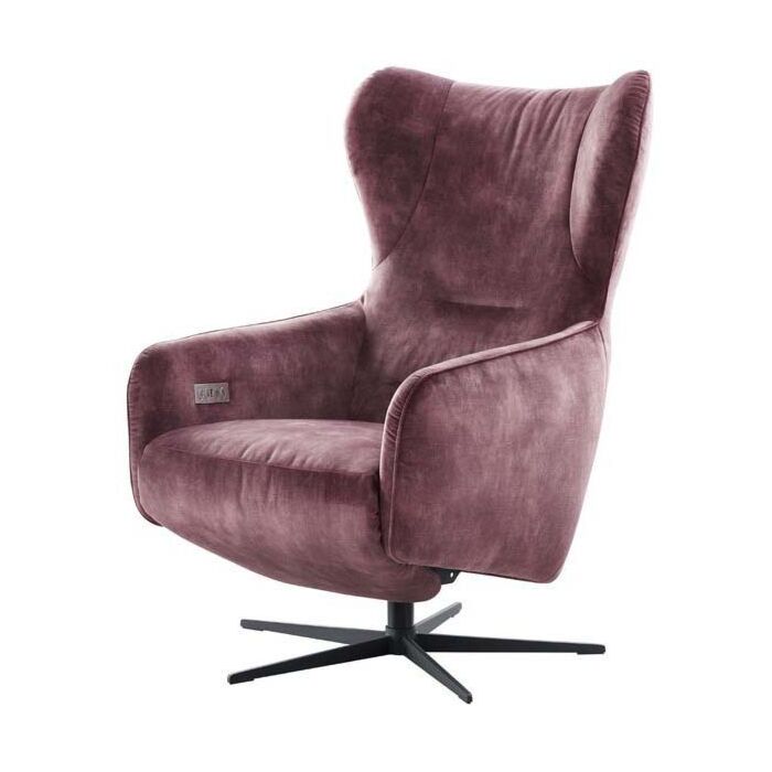 IN.HOUSE Relaxfauteuil Sinta Velvet Medium Rood