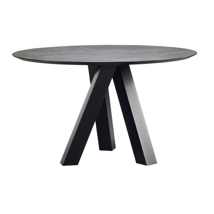 Eettafel Canarias rond HPL zwart ø130cm