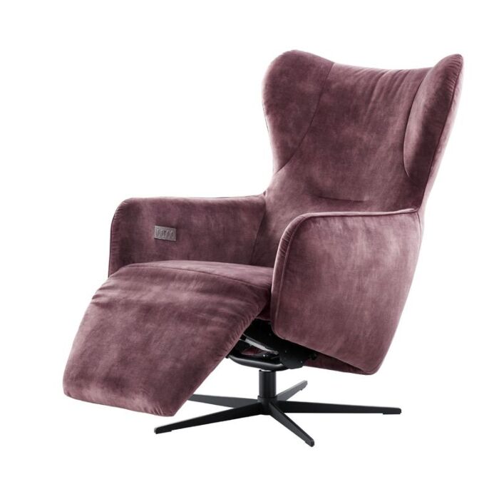 IN.HOUSE Relaxfauteuil Sinta Velvet Medium Rood