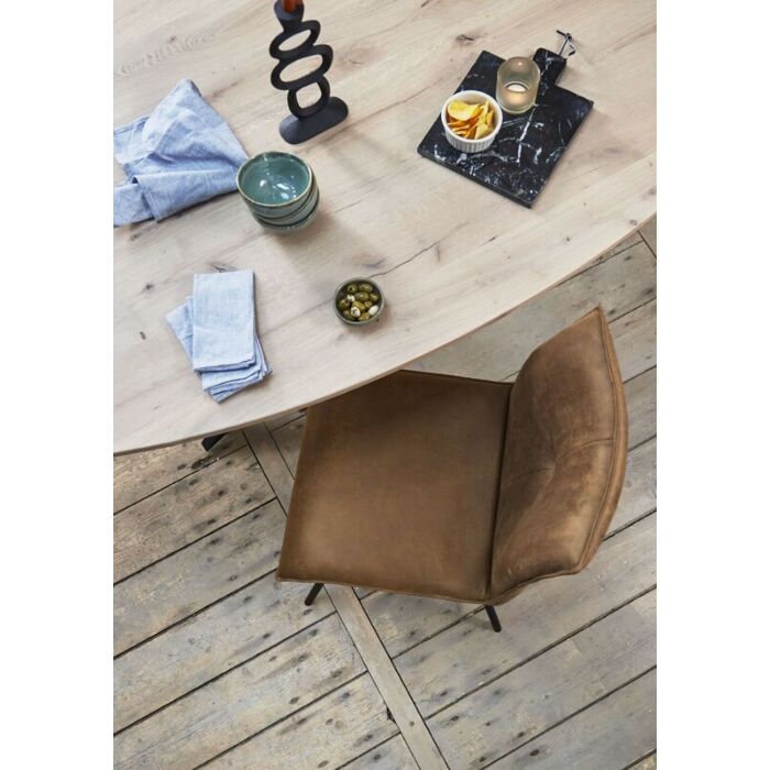 Eettafel Podavi ovaal eikenhout 240x120cm