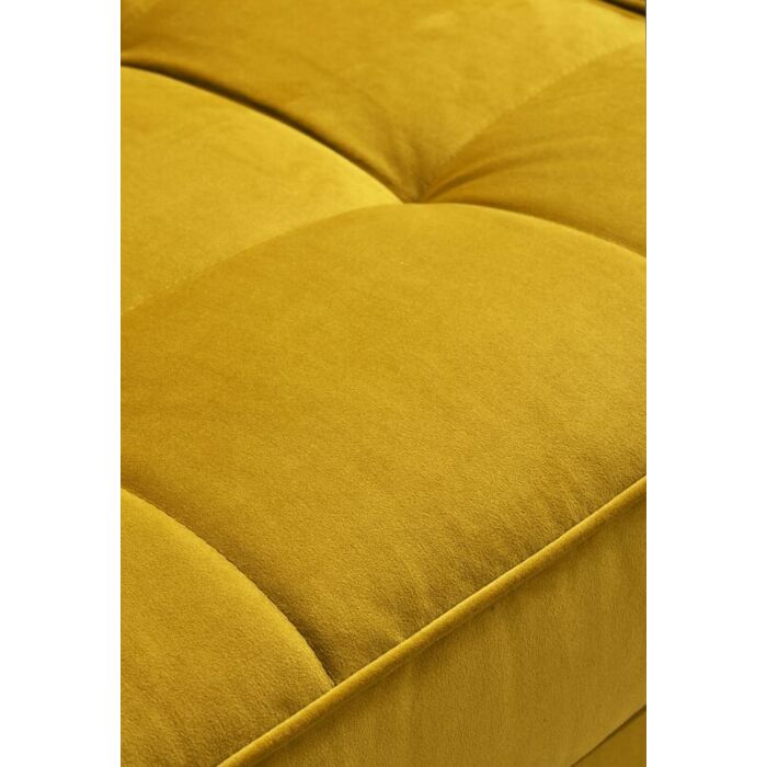 Hoekbank Delora okergeel velvet