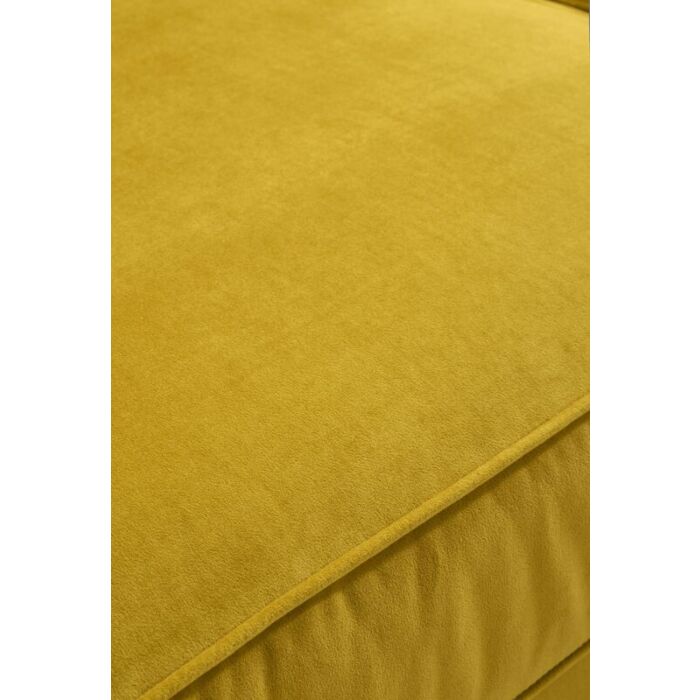 Hoekbank Delora okergeel velvet