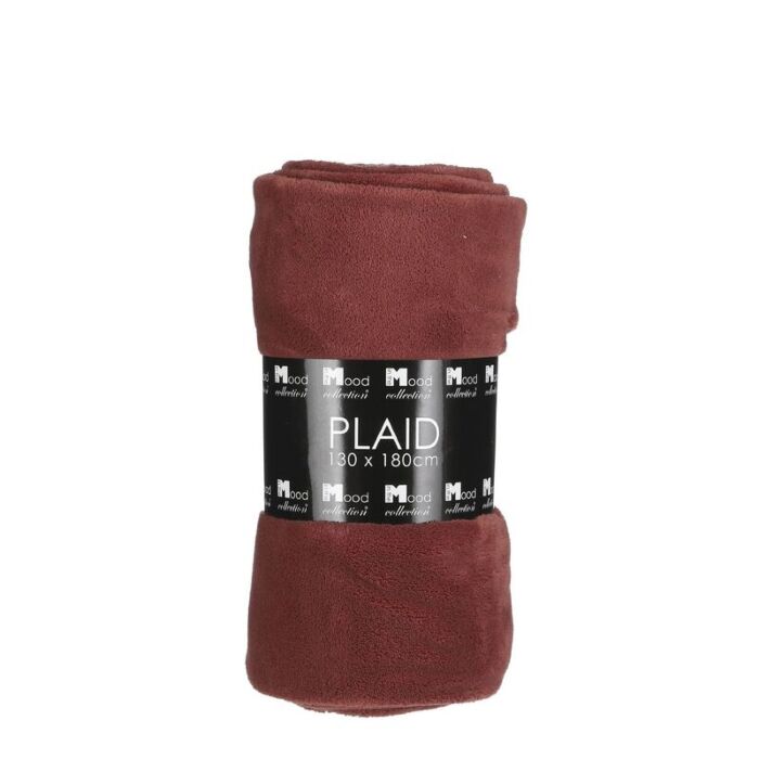 Maxime fleece plaid bruin 180x130