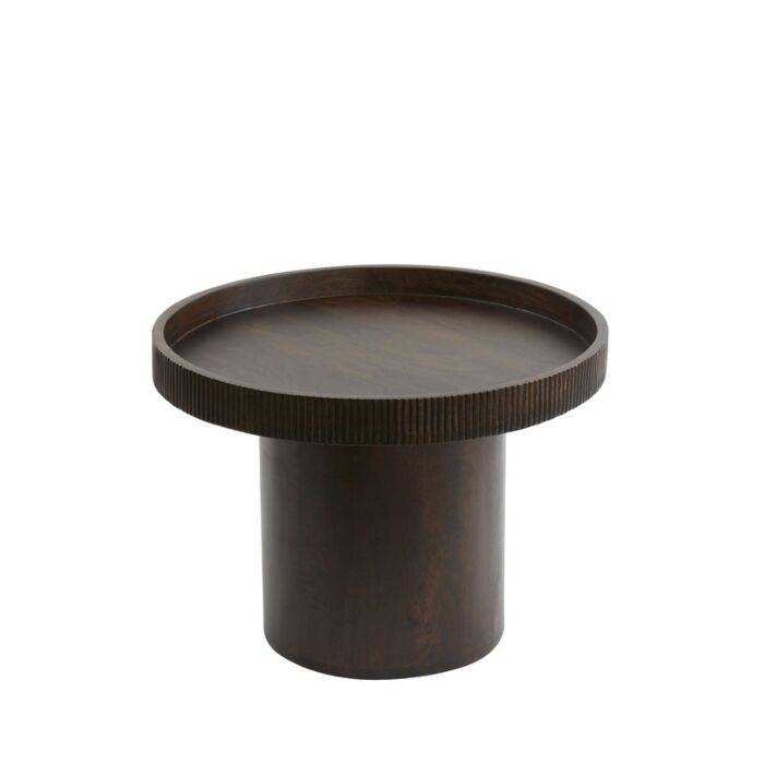 Bijzettafel Kalomo medium hout roodbruin