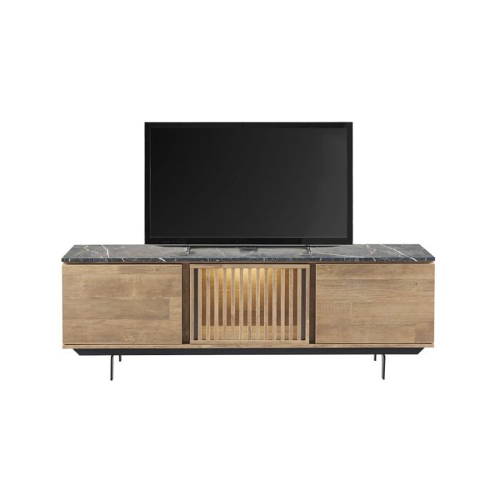 TV-meubel Sirione HPL zebra marmer old teak