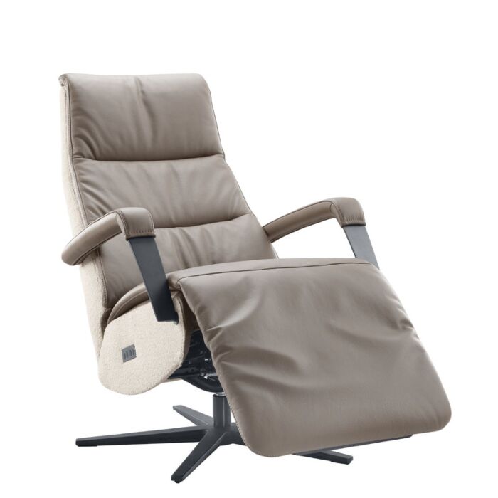 Relaxfauteuil Chanti S Beige Bruin Leer