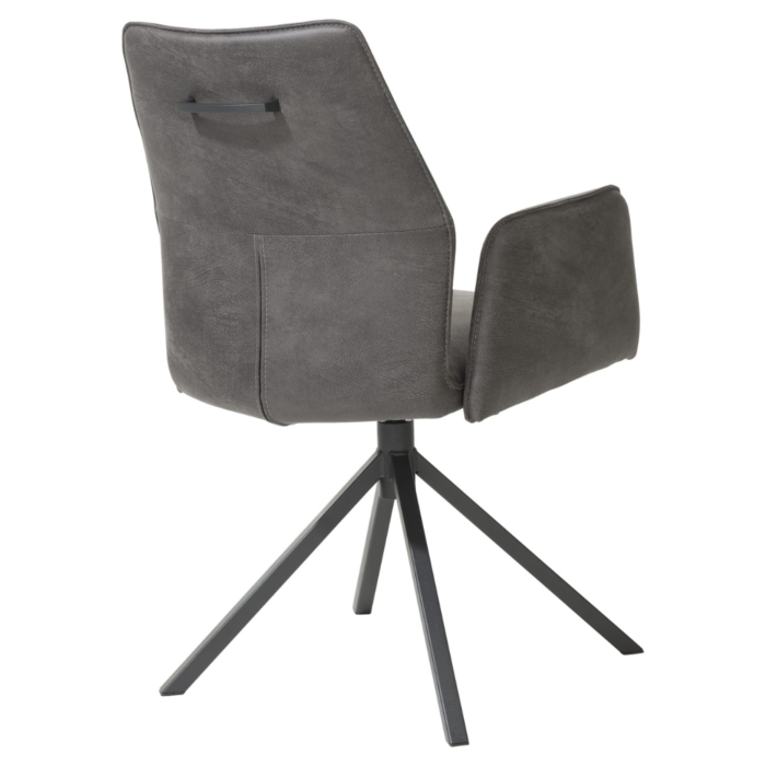 Armstoel Franky Draaibaar Off Black