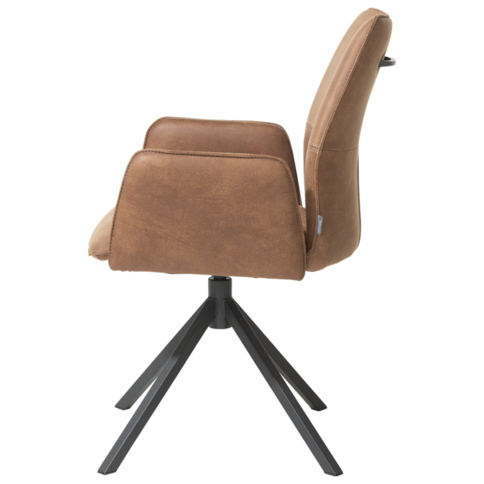 Armstoel Franky Draaibaar Cognac