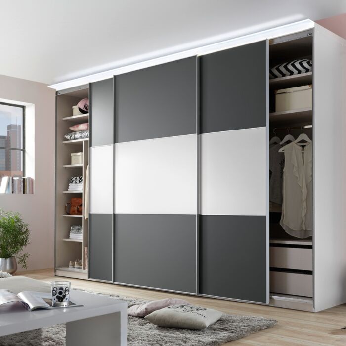 3-Deurs Zweefdeurkast Includo 298 Cm 