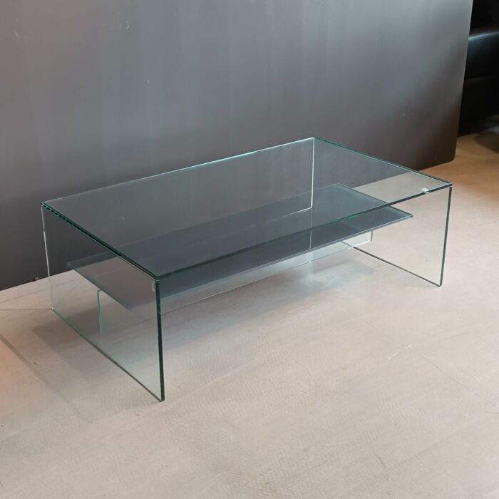 Salontafel Glas met Grijs