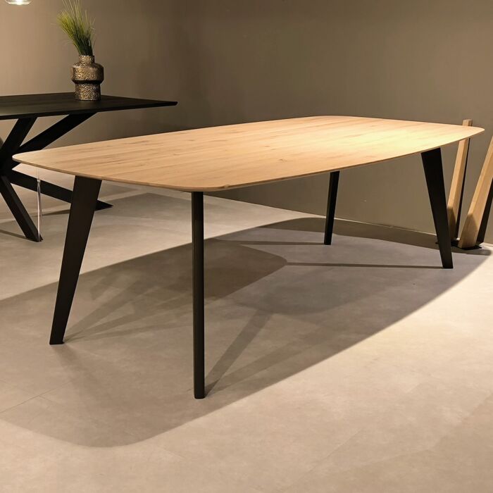 INHOUSE Eettafel Selectio Deens ovaal eiken bruin 240x120cm