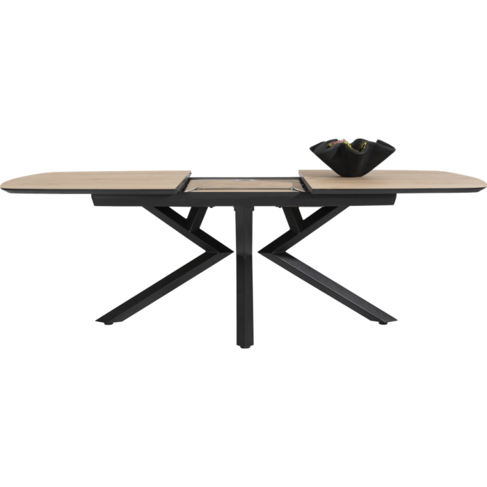 Uitschuiftafel Masura Ovaal 180(+60)x110 Cm Eiken