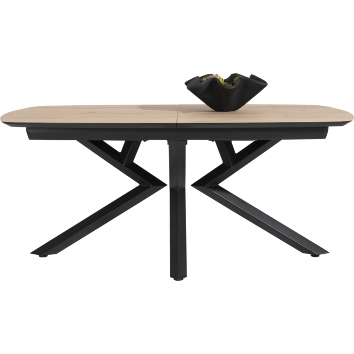 Uitschuiftafel Masura Ovaal 180(+60)x110 Cm Eiken