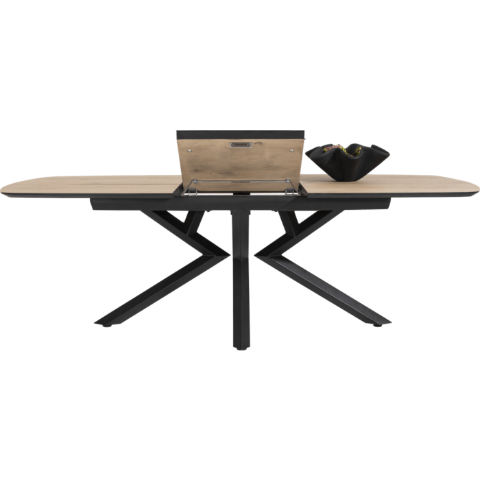Uitschuiftafel Masura Ovaal 180(+60)x110 Cm Eiken