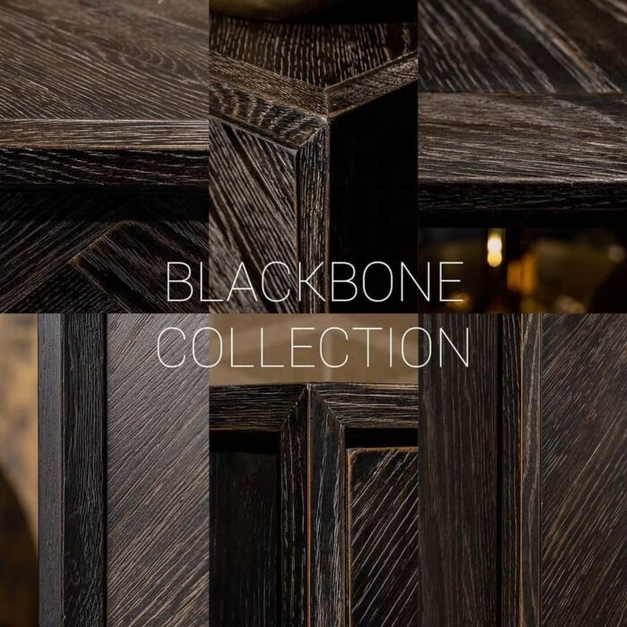 Nachtkastje Blackbone silver 1-lade