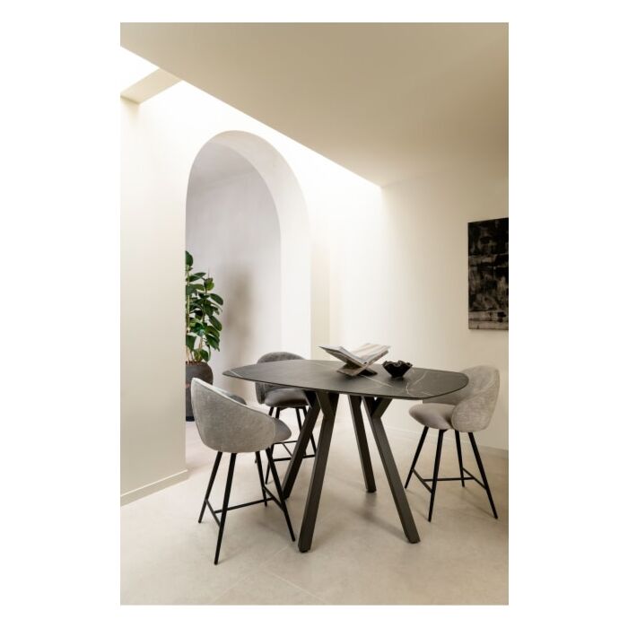 Eetkamertafel Minato Ellips 210x105 Cm Onyx