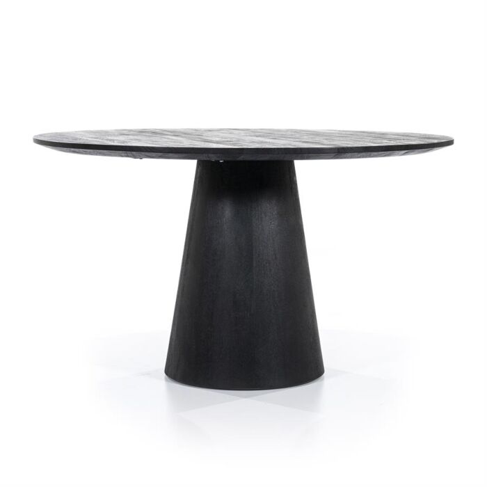 Ronde Eettafel Aron Zwart 130cm 