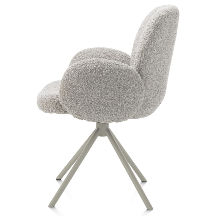 Armstoel Jaxon Silk Grey Frame Kiezel