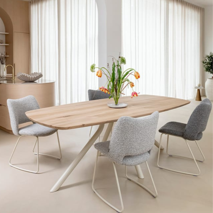 XOOON Tafel Arvada Naturel Nebbia