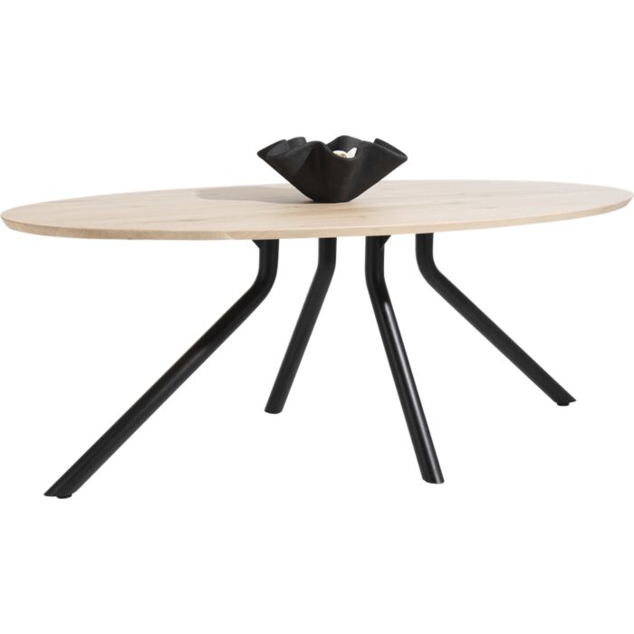 Arvada, Tafel 220 X 110 Cm. - Ellips - Centrale Poot Lang - Natural