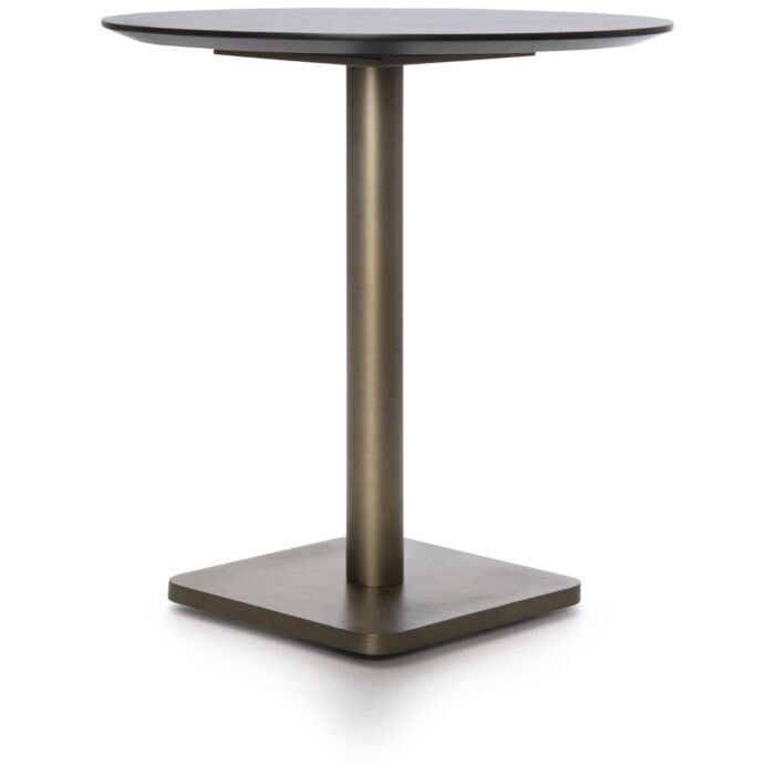 Brest Bistrotafel Marble Onyx D80cm - Goud