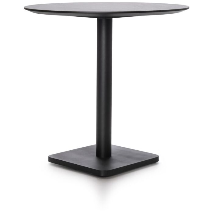 Brest Bistrotafel Stone Anthracite D80cm - Zwart