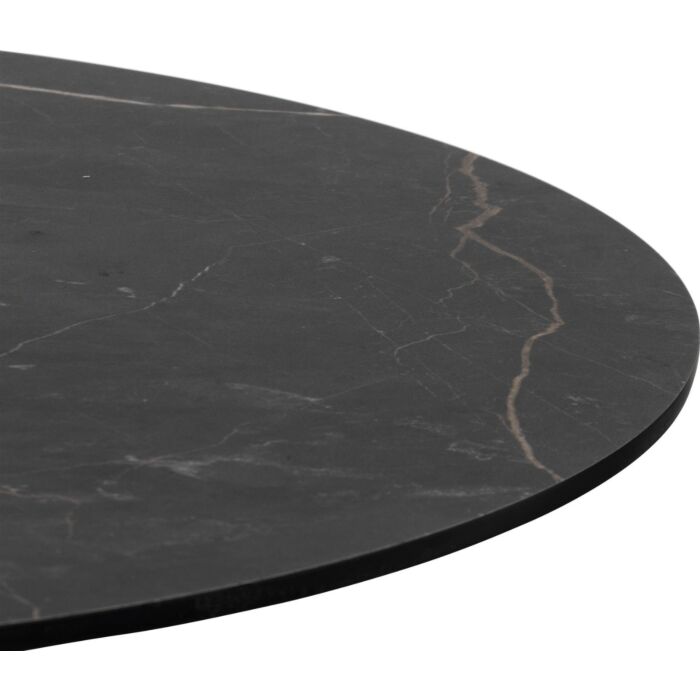 Brest Bistrotafel Marble Onyx D80cm - Goud