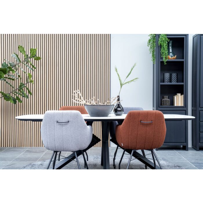 Eetkamertafel Masura Ovaal 240x110 Cm Wit