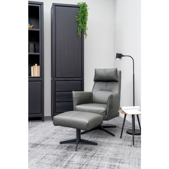 XOOON Fauteuil Matera Hoge Rug Lichtgrijs