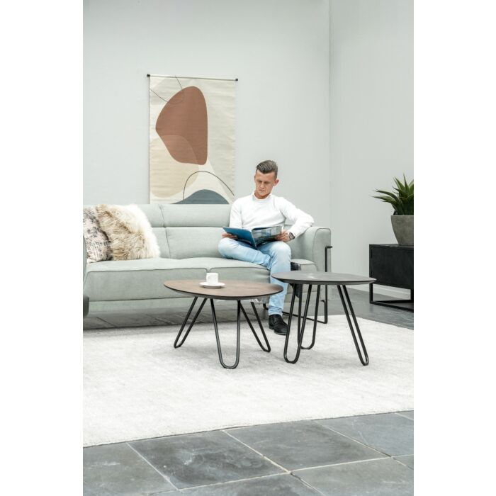 Salontafel Masura Hoog 68 Cm Antraciet