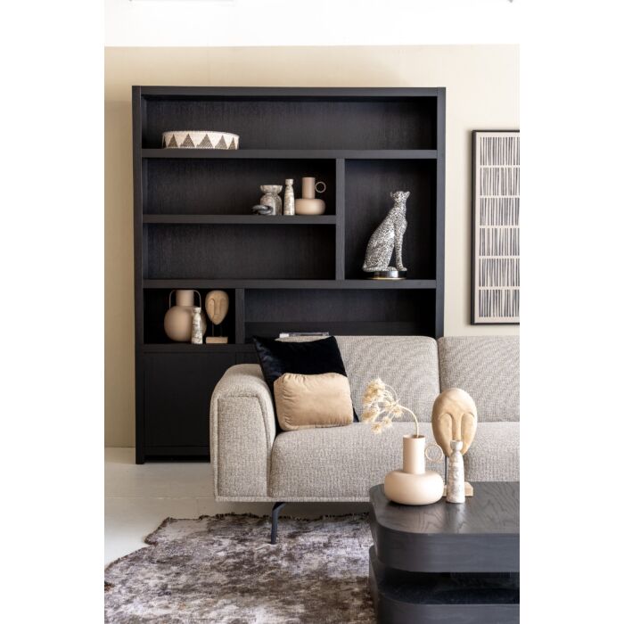 Boekenkast Jewel Zwart 180cm