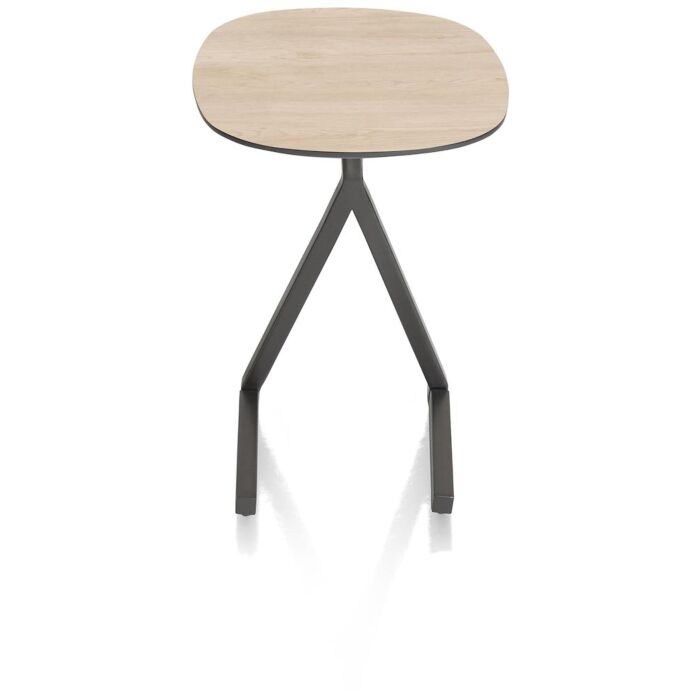 Minato, Laptop-Tafel 45 X 35 Cm. - Hoogte 52 Cm. - Light Natural Oak