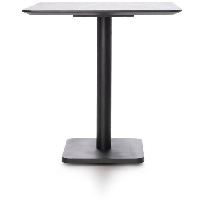 Brest Bistrotafel Stone Rust 75X75cm - Zwart