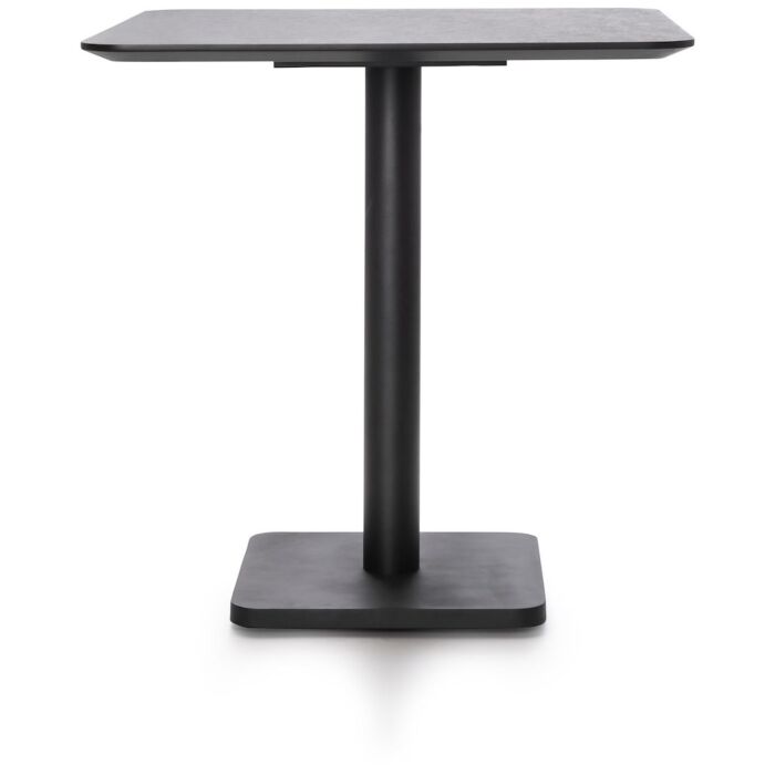 Brest Bistrotafel Stone Anthracite 75X75cm - Zwart