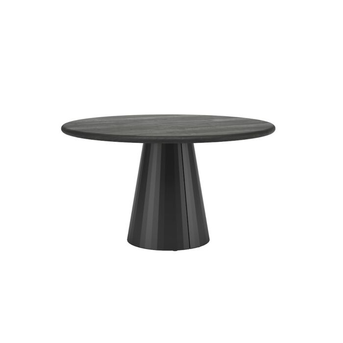 Arawood, Eetkamertafel - Rond - 140Cm - Zwart