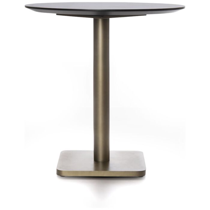 Brest Bistrotafel Marble Onyx D80cm - Goud
