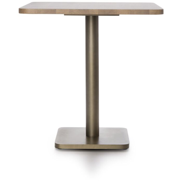 Brest Bistrotafel Vintage Oak 75X75cm - Goud