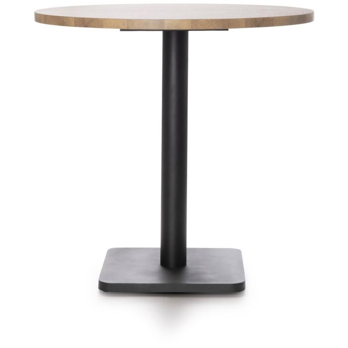 Brest Bistrotafel Vintage Oak D80cm - Zwart