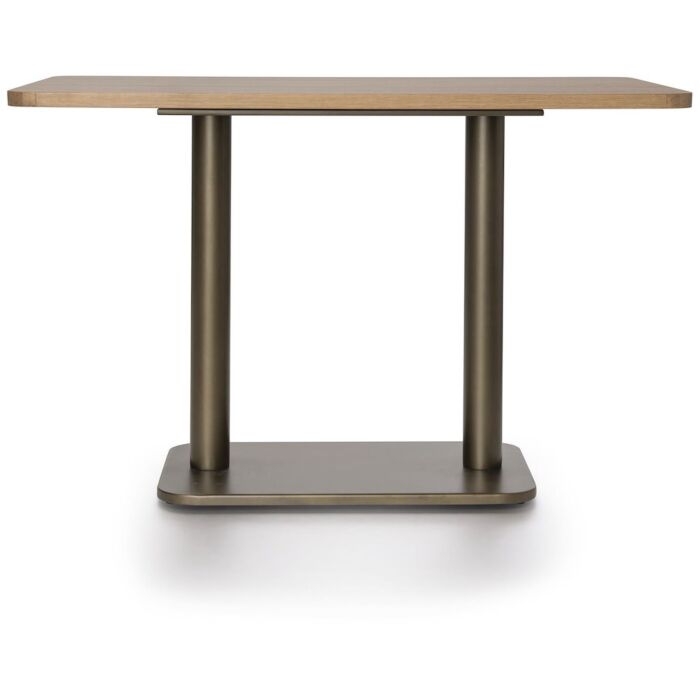 Brest Bistrotafel Vintage Oak 120X75cm - Goud