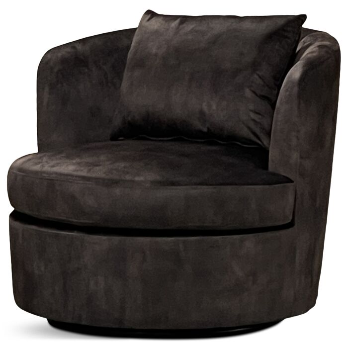 Draaibare Lounge Fauteuil Desiree Antraciet