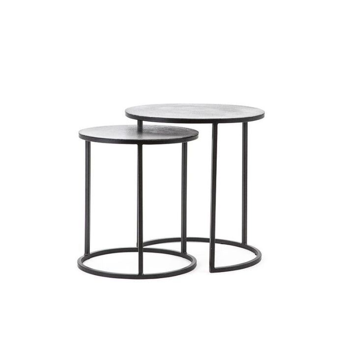 Bijzettafelset Setto Set van 2 Small Metaal
