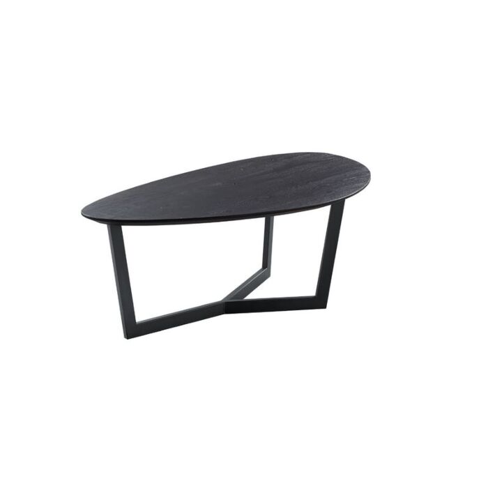 Salontafel Pialto Eivormig Zwart