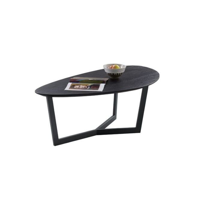 Salontafel Pialto Eivormig Zwart