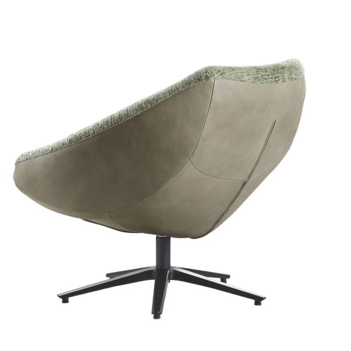 Fauteuil Rondo groen/groen Leer