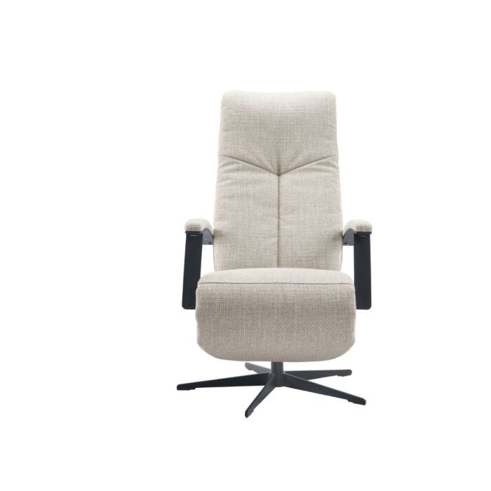Relaxfauteuil Pantoli M lichtgrijs stof leer