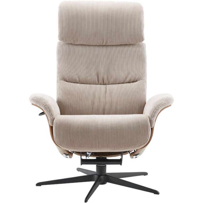 IN.HOUSE Relaxfauteuil Hintas M Beige Hout