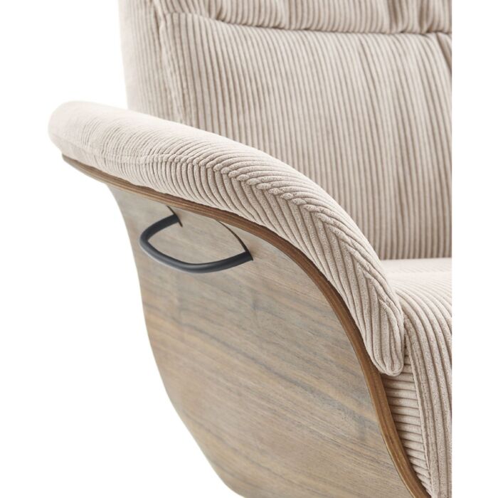 Relaxfauteuil Hintas M Beige Hout