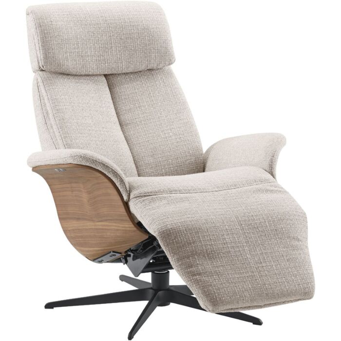 Relaxfauteuil Hintas M Lichtgrijs Hout