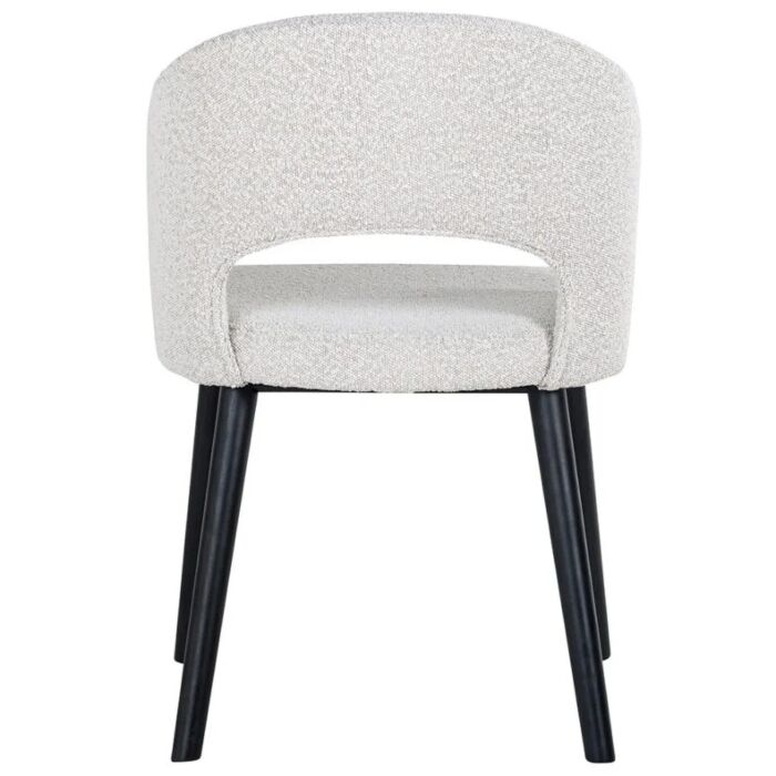 Eetkamerstoel Savoy White Bouclé